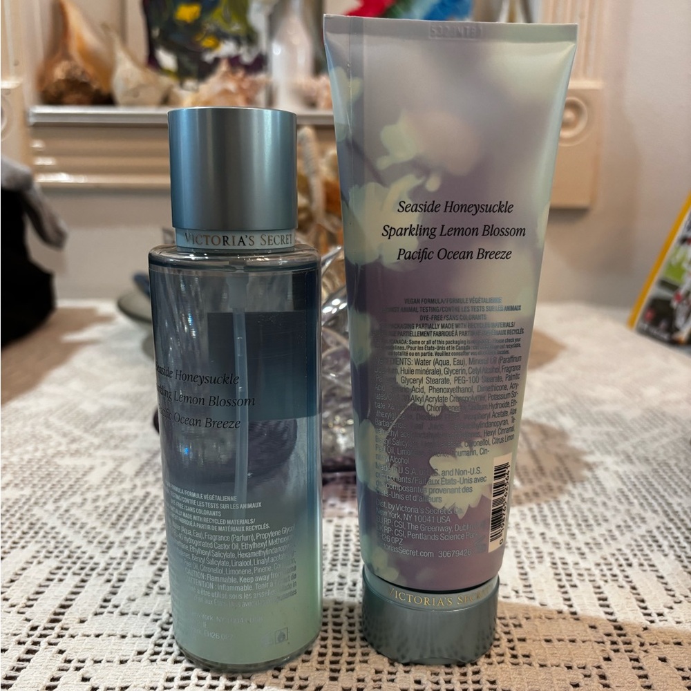 (Inventory 41) Victoria's Secret Coastal Blooms Duo in Blue and White - Picture 2 of 2